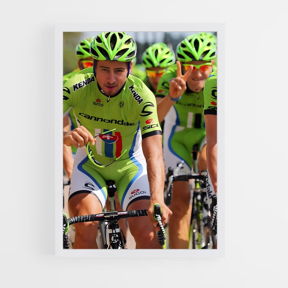 Poster Peloton Énergique – affiche Cyclisme (vue 3)
